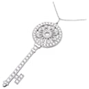 Collar con llave de pedal de diamantes en platino - Tiffany & Co