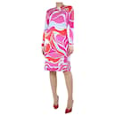 Vestido estampado rosa - talla UK 12 - Emilio Pucci