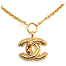 Collar colgante Chanel Gold CC