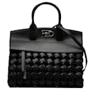 Bolso satchel Studio anudado negro Ferragamo - Salvatore Ferragamo