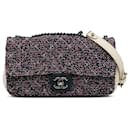 Chanel Blue Small Classic Tweed Flap Bag