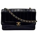 Chanel Vintage Timeless Classic Mademoiselle Stripe Aba única