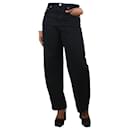 Black mid-rise tapered jeans - size UK 12 - Frame Denim