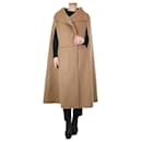 Brown signature wool cashmere cape - size XS/S - Totême