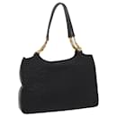 BALLY Quilted Tote Bag Leather Black Auth 62106 - Bally