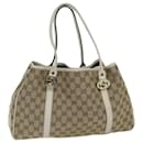 Sacola GUCCI GG Canvas GG Twins Bege 232957 Auth am5445 - Gucci