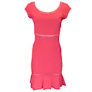 Emilio Pucci Pink Cap Sleeved Viscose Knit Dress - Autre Marque