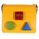 Gucci Board Messenger Bag aus gelbem und mehrfarbigem Leder