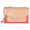 Givenchy Beige & Red Leather Duetto Crossbody Bag