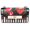 Prada Black Floral & Lipstick Print Leather Séverine Bag