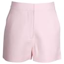 Shorts de sastre Valentino en lana rosa - Valentino Garavani