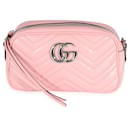 Gucci Pink Matelasse Calfskin Marmont Camera Bag