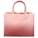 Mittlere Buchtasche aus rosafarbenem Leder mit Farbverlauf von Christian Dior