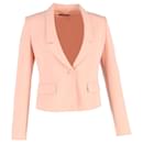 Boss Tailored Cropped Blazer in Pink Viscose - Hugo Boss