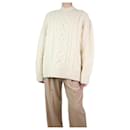 Jersey de lana de ochos color crema - talla M - Dries Van Noten