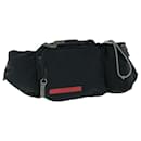 PRADA Sports Waist bag Nylon Black Auth am5433 - Prada