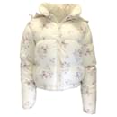 Coach Cream Multi Floral Print Short Puffer Jacket - Autre Marque