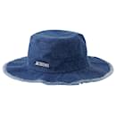 Le Bob Artichaut Bucket Hat - Jacquemus - Cotton - Blue Denim