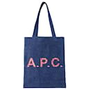 Lou Shopper-Tasche - A.P.C. - Baumwolle - Blauer Denim - Apc
