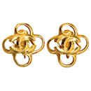 Chanel Gold CC-Ohrclips