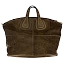 Nightingale Medium Leather 2-Ways Weekender Bag Brown - Givenchy