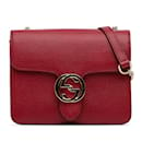 Sac à bandoulière rouge Gucci Small Dollar Interlocking G