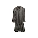 vintage Noir & Blanc Pauline Trigere pour Bergdorf Goodman Wool Coat Taille O/S - Autre Marque
