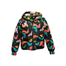 Jaqueta sopradora com capuz estampada reversível Alice + Olivia multicolorida tamanho US S