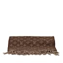 Brown Louis Vuitton Monogram Wool and Cashmere Scarf Scarves