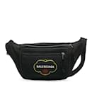 Black Balenciaga Nylon Explorer Belt Bag