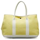Gelbe Hermes Toile Garden Party TPM-Einkaufstasche - Hermès