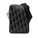 Black Dior Oblique World Tour Messenger Bag