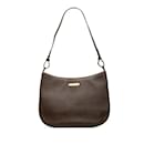 Brown Burberry Leather Shoulder Bag