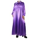 Purple silk satin dress - size UK 12 - Forte Forte