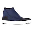 Marni Neoprene Sneaker Boots in Blue Neoprene