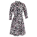 Oscar de la Renta Midi Dress in Floral Print Cotton
