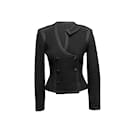 Black Chanel Boucle Asymmetrical Collar Jacket Size US S