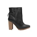 Black Pierre Hardy Leather Ankle Boots Size 41