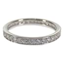 [LuxUness] Platin-Eternity-Ring mit Diamanten, Metallring in ausgezeichnetem Zustand - & Other Stories