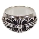 Silver Floral Cross Ring 2356-304-0500-9110 - Chrome Hearts