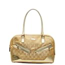 Gucci GG Lurex Bowler Bag Canvas Handbag 000-0852 2123 in Fair condition
