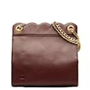Valentino Leather Chain Shoulder Bag Leather Shoulder Bag in Fair condition