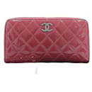 CC Patent Zip Around Long Wallet A50106 - Chanel