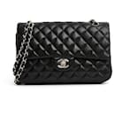Classic 25 lined flap black silver - Chanel