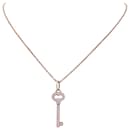 Tiffany & Co necklace. “Key” rose gold, diamants.