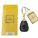 Fendi Fendi Pacan key ring in two-tone leather