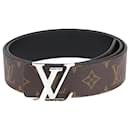 Cinturón reversible con iniciales y monograma en negro - Louis Vuitton