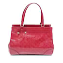 Red Gucci Guccissima Mayfair Tote Bag