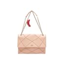 Bolso de hombro con estampado geométrico Roger Vivier beige