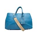 Blue Suarez Leather Crossbody Tote Bag - Autre Marque